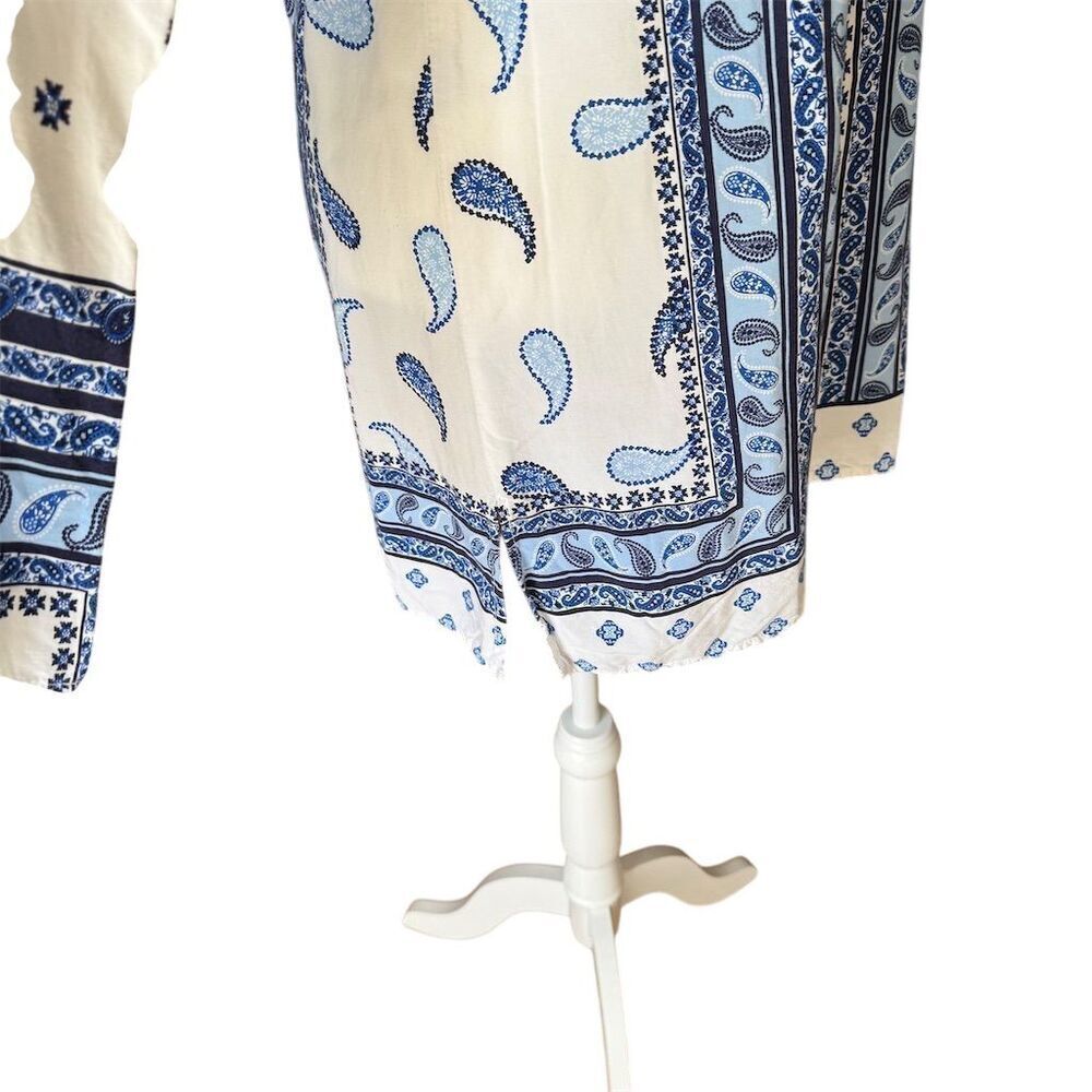 Tommy Bahama Blue Paisley Swimsuit Coverup Tunic Size Small - Picture 5 of 10
